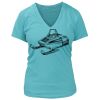 Women's Premium Deep V-Neck T-Shirt Thumbnail