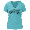 Women's Premium Deep V-Neck T-Shirt Thumbnail