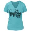 Women's Premium Deep V-Neck T-Shirt Thumbnail