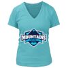 Women's Premium Deep V-Neck T-Shirt Thumbnail
