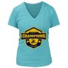 Women's Premium Deep V-Neck T-Shirt Thumbnail