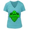 Women's Premium Deep V-Neck T-Shirt Thumbnail