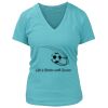 Women's Premium Deep V-Neck T-Shirt Thumbnail