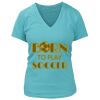 Women's Premium Deep V-Neck T-Shirt Thumbnail
