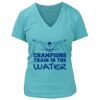 Women's Premium Deep V-Neck T-Shirt Thumbnail