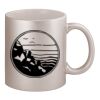11oz Metallic Silver Mug Thumbnail