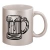 11oz Metallic Silver Mug Thumbnail