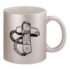 11oz Metallic Silver Mug Thumbnail