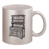 11oz Metallic Silver Mug Thumbnail