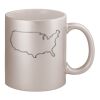 11oz Metallic Silver Mug Thumbnail