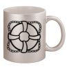 11oz Metallic Silver Mug Thumbnail