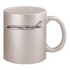11oz Metallic Silver Mug Thumbnail