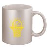 11oz Metallic Silver Mug Thumbnail