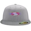 Flexfit 6210 Structured Flat Bill Fitted Hat Thumbnail
