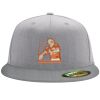 Flexfit 6210 Structured Flat Bill Fitted Hat Thumbnail