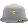 Flexfit 6210 Structured Flat Bill Fitted Hat Thumbnail