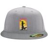 Flexfit 6210 Structured Flat Bill Fitted Hat Thumbnail