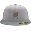 Flexfit 6210 Structured Flat Bill Fitted Hat Thumbnail