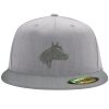 Flexfit 6210 Structured Flat Bill Fitted Hat Thumbnail