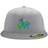 Flexfit 6210 Structured Flat Bill Fitted Hat Thumbnail