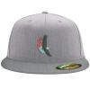 Flexfit 6210 Structured Flat Bill Fitted Hat Thumbnail