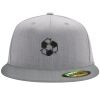 Flexfit 6210 Structured Flat Bill Fitted Hat Thumbnail