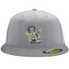 Flexfit 6210 Structured Flat Bill Fitted Hat Thumbnail