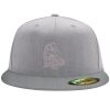 Flexfit 6210 Structured Flat Bill Fitted Hat Thumbnail