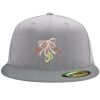 Flexfit 6210 Structured Flat Bill Fitted Hat Thumbnail