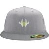 Flexfit 6210 Structured Flat Bill Fitted Hat Thumbnail