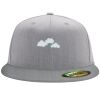 Flexfit 6210 Structured Flat Bill Fitted Hat Thumbnail