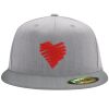 Flexfit 6210 Structured Flat Bill Fitted Hat Thumbnail
