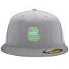 Flexfit 6210 Structured Flat Bill Fitted Hat Thumbnail