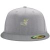 Flexfit 6210 Structured Flat Bill Fitted Hat Thumbnail