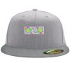 Flexfit 6210 Structured Flat Bill Fitted Hat Thumbnail