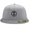 Flexfit 6210 Structured Flat Bill Fitted Hat Thumbnail