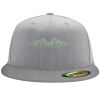 Flexfit 6210 Structured Flat Bill Fitted Hat Thumbnail