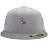 Flexfit 6210 Structured Flat Bill Fitted Hat Thumbnail