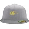 Flexfit 6210 Structured Flat Bill Fitted Hat Thumbnail