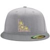 Flexfit 6210 Structured Flat Bill Fitted Hat Thumbnail