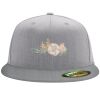 Flexfit 6210 Structured Flat Bill Fitted Hat Thumbnail