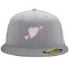 Flexfit 6210 Structured Flat Bill Fitted Hat Thumbnail
