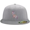 Flexfit 6210 Structured Flat Bill Fitted Hat Thumbnail