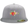 Flexfit 6210 Structured Flat Bill Fitted Hat Thumbnail