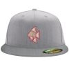 Flexfit 6210 Structured Flat Bill Fitted Hat Thumbnail