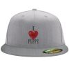 Flexfit 6210 Structured Flat Bill Fitted Hat Thumbnail