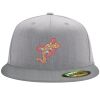 Flexfit 6210 Structured Flat Bill Fitted Hat Thumbnail