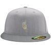 Flexfit 6210 Structured Flat Bill Fitted Hat Thumbnail