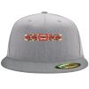 Flexfit 6210 Structured Flat Bill Fitted Hat Thumbnail