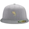 Flexfit 6210 Structured Flat Bill Fitted Hat Thumbnail